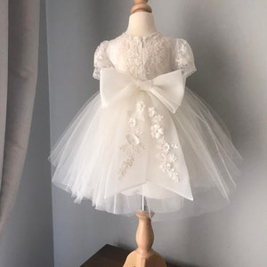 Robe de fille de fleur, SWAROVSKI, robe 3D, robe d'anniversaire, robe de bébé, robe en dentelle, robe tulle, mariage, image 5