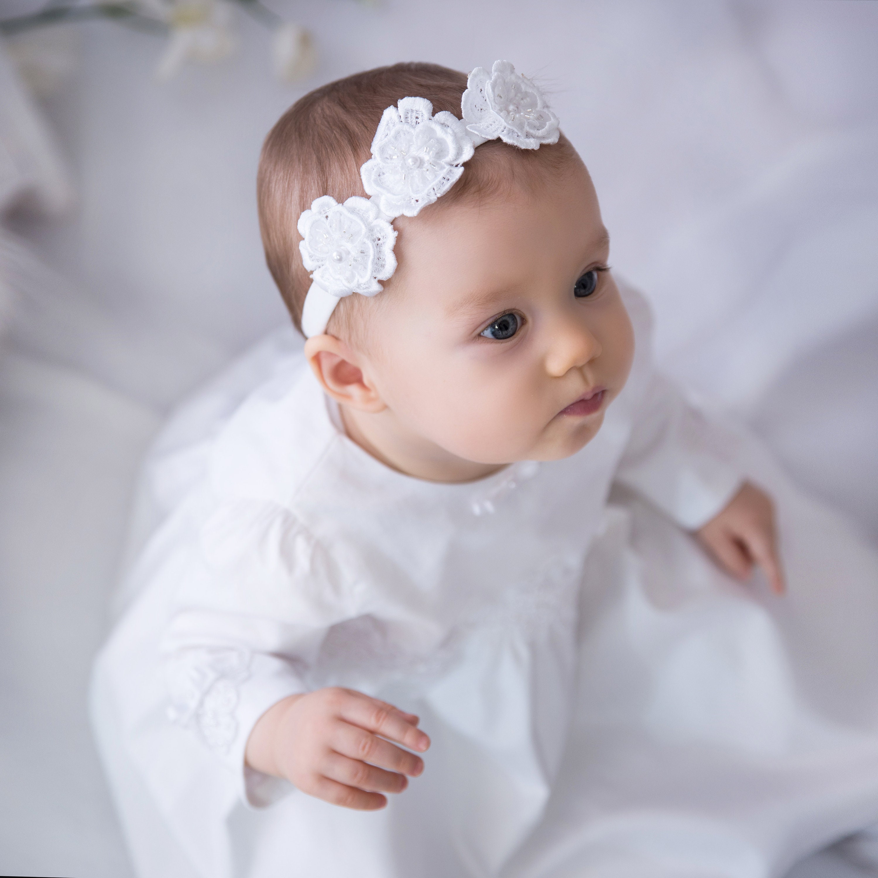 Vestido Blanca para el bautismo. Etsy Vestido Blanca para el bautismo. Etsy