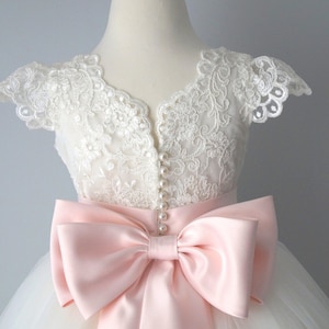 Flower girl dress, Sage dress, Birthday Dress, Baby Dress, Lace Dress, Tulle Dress, Wedding
