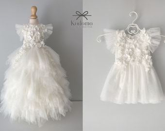 Taufkleid, Taufkleid, Taufkleid für Baby Mädchen, Taufkleid Mädchen, abnehmbarer Rock, Body mit abnehmbaren Rock