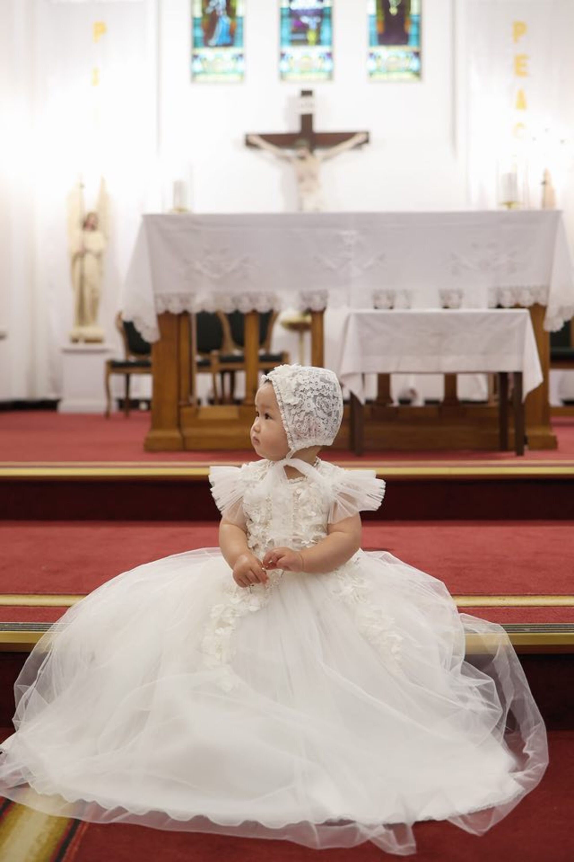 Christening Dress Bodysuit With Removable Skirt Christening Etsy