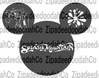 Splash mountain image FOR SVG file
