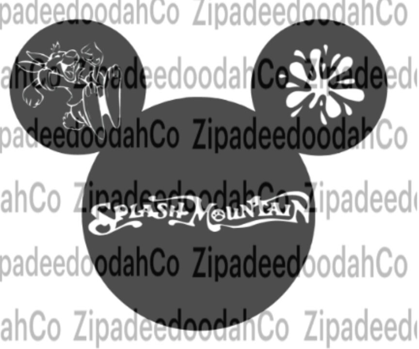 Splash Mountain Image FOR SVG File - Etsy