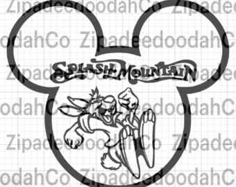 Splash mountain image for SVG file