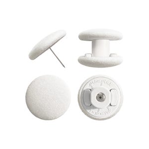 Primpins Duvet Clips - White - Pure Cotton Collection - Locking Pin Fasteners - Keeps Comforter from Shifting in Cover