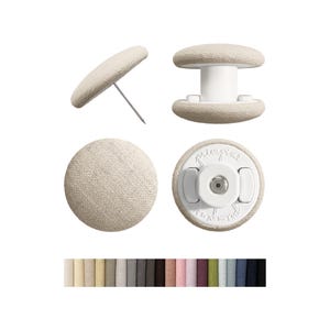 Primpins Duvet Clips - Classic Linen Collection - Locking Pin Fasteners - Keeps Comforter from Shifting in Cover