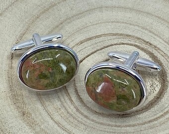 Unakite Cufflinks