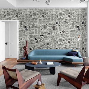Chemistry Wall Mural: Scientific Peel and Stick Wallpaper