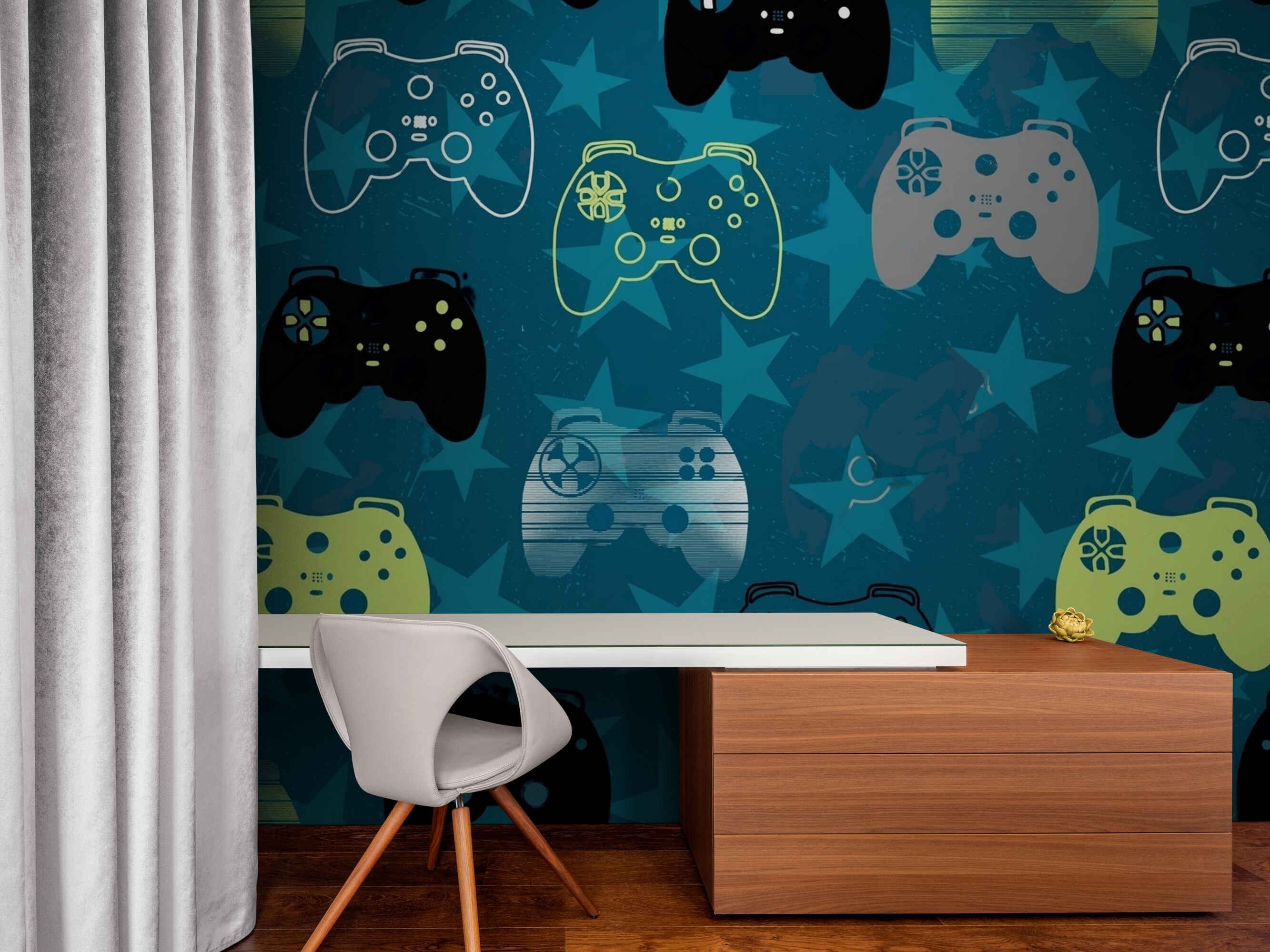 Gaming Wallpaper for Playroom Games Wallpaper Mural - Etsy