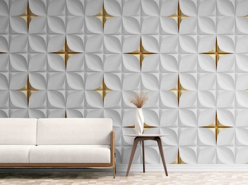 3D Wall Panel Wallpaper Dimensional Wallpaper Modern Wall Etsy