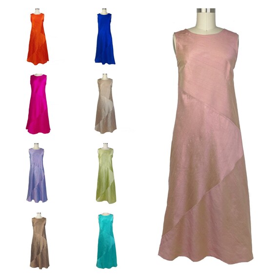 Cap sleeve dupioni full length dress hotsell
