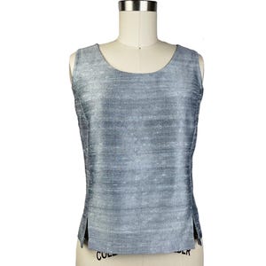Silk Tank Top, Sleeveless Silk Top, Flattering Princess Cut Camisole, Classic Silk Layering Top for Evening or Daytime
