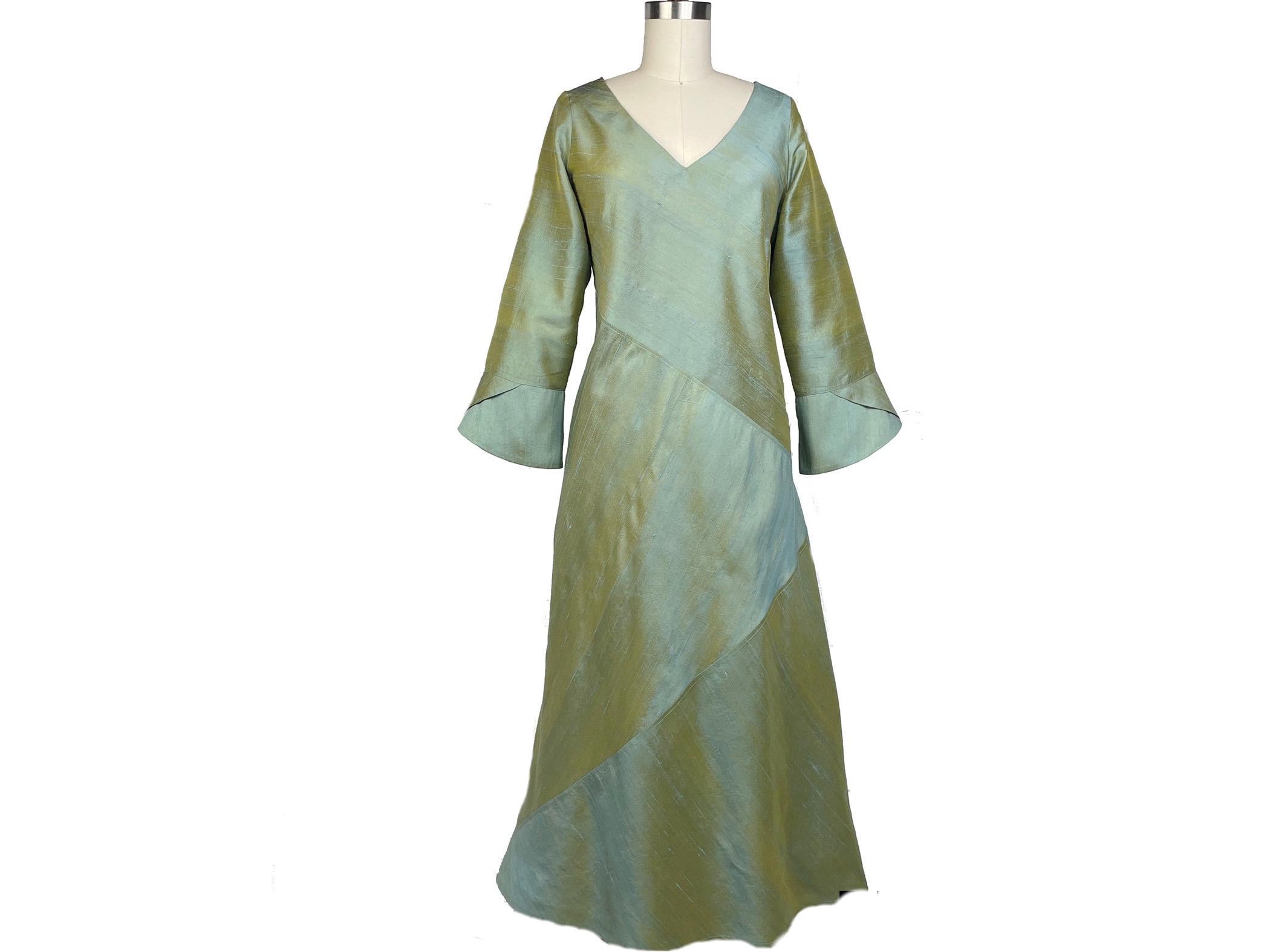 sachin and babi light blue dress Dusty Blue Plus Size Wholesale Evening Party Dress A-Line Empire Waist  Chiffon main image 0