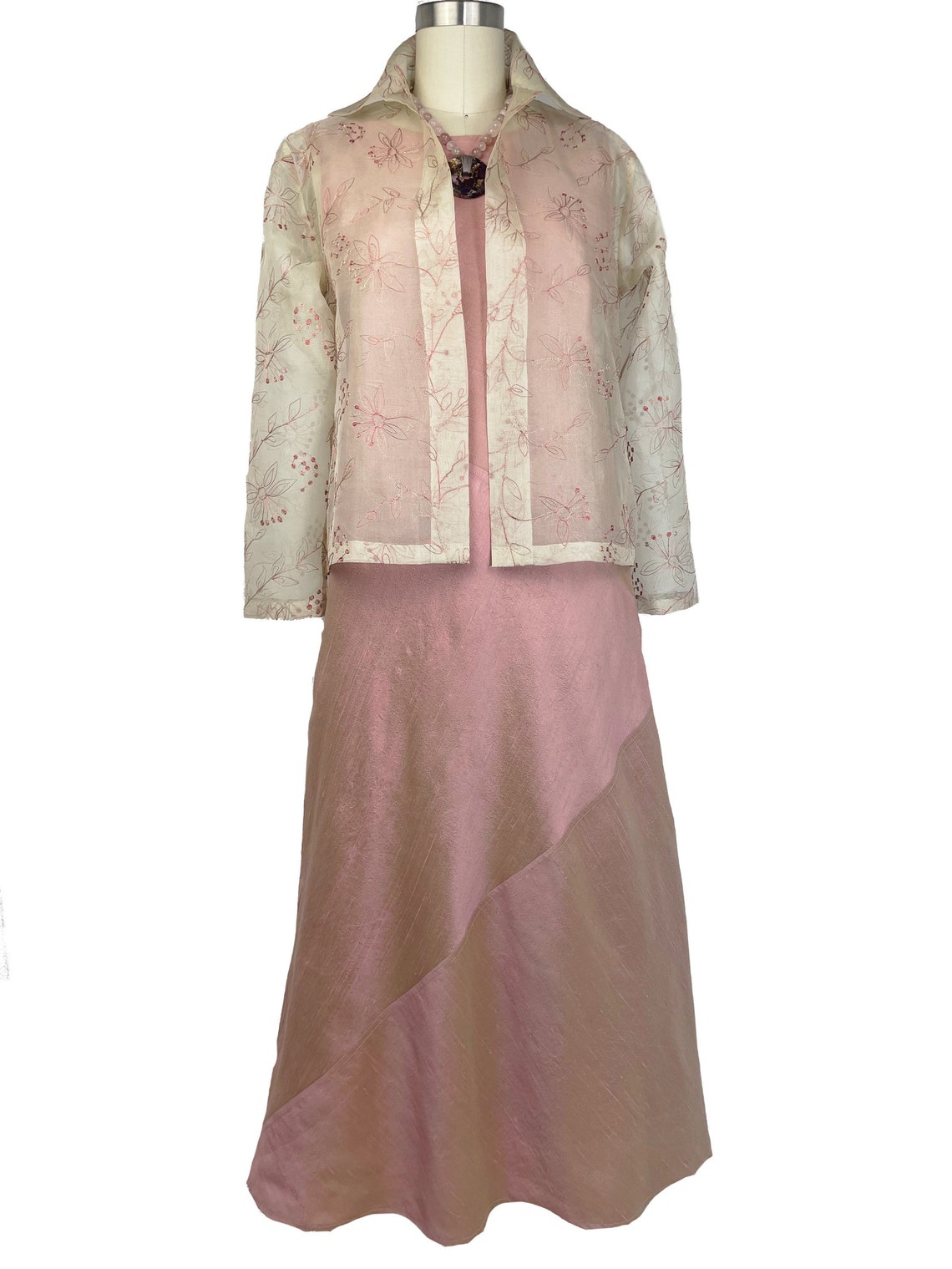 Silk Organza Jacket Evening Wedding Special Occasion Sheer Etsy