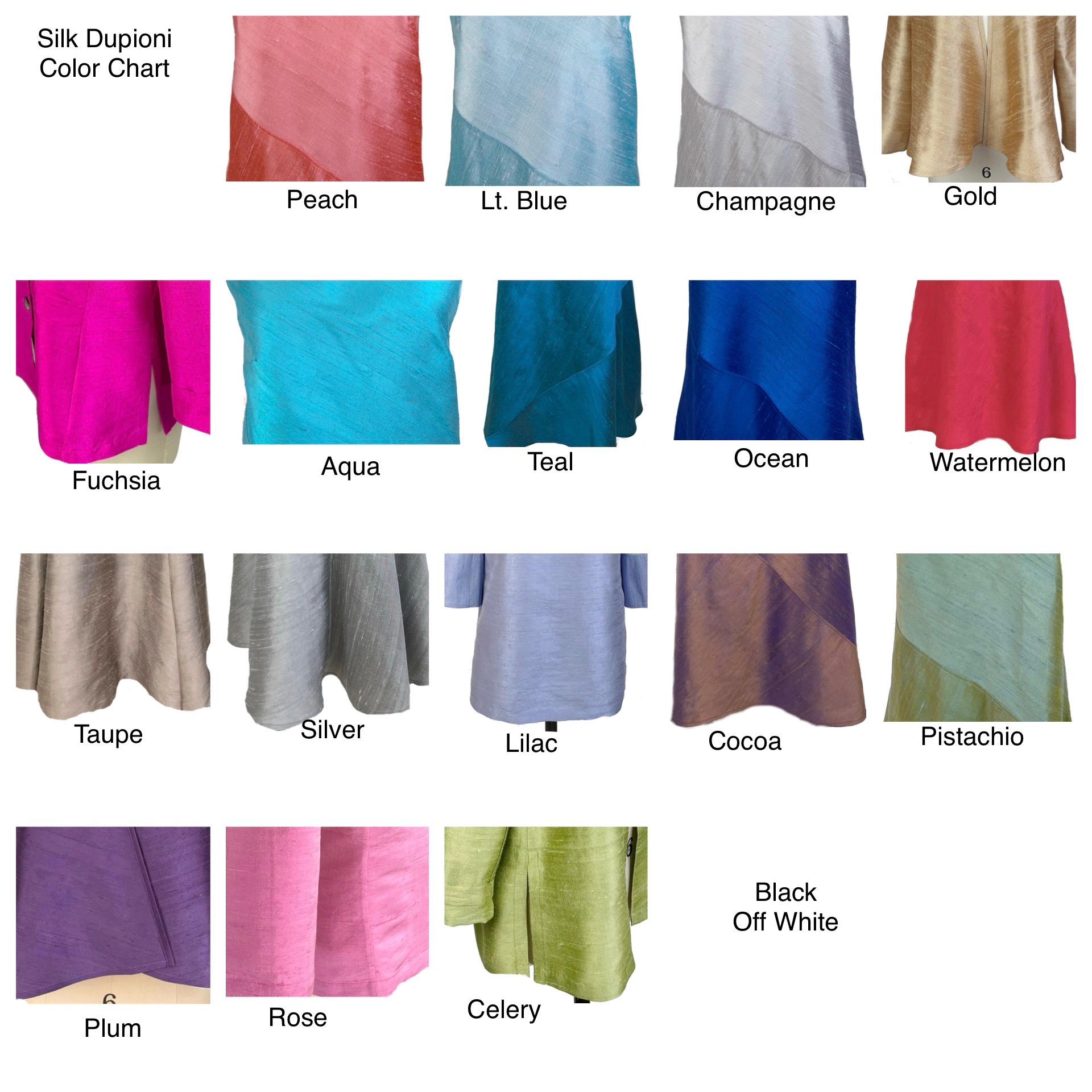 Silk Evening Jacket, Swing Style No-button Silk Jacket, Elegant