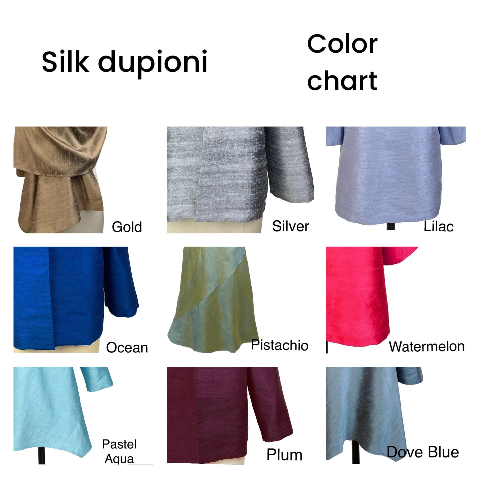 Silk Jacket, Casual Short Loose Fit Style, Silk Dupioni
