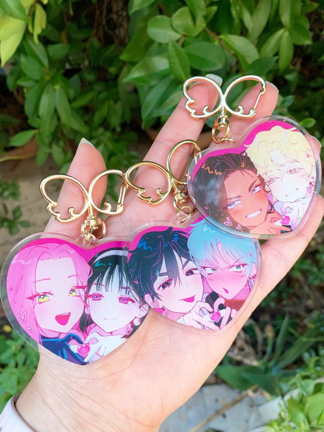 Alien Stage Couple Mizisua Ivantill Hyuluka Heart Keychain - Etsy