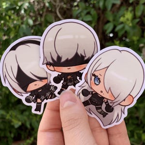 Chibi Androids Sticker