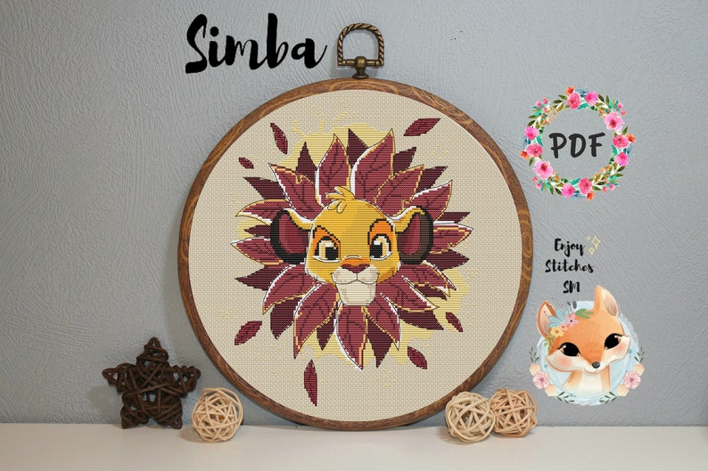 The Lion King Cross Stitch Pattern Disney Cross Stitch | Etsy