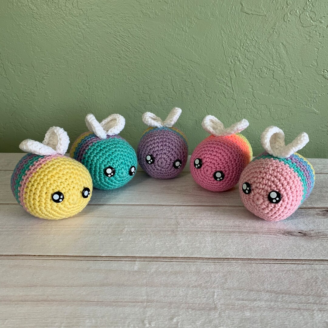 Crochet Rainbow Bumblebee Plushie: Colorful Amigurumi Toy, - Etsy