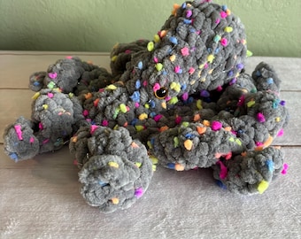 Rainbow Crochet Octopus Plushie – Multicolor Amigurumi, Soft & Squishy Sea Friend
