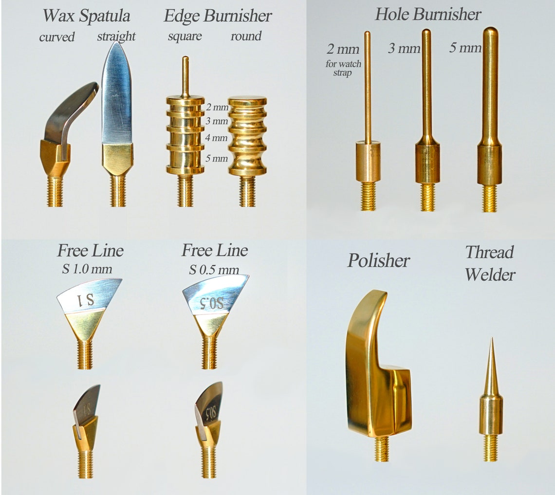 Electric Leather Creaser Iron Tips Leather Edge Creaser Iron Etsy