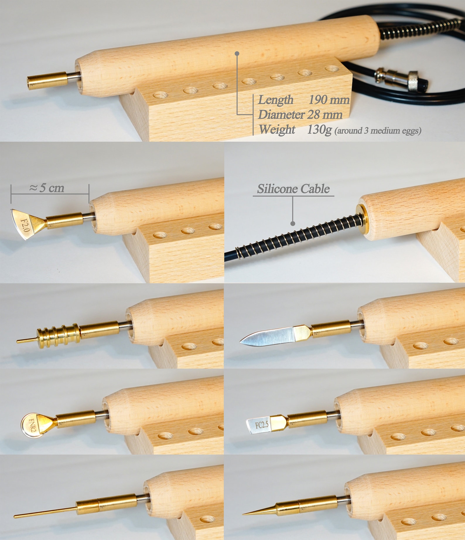 Electric leather creaser iron tips Leather edge creaser iron Etsy