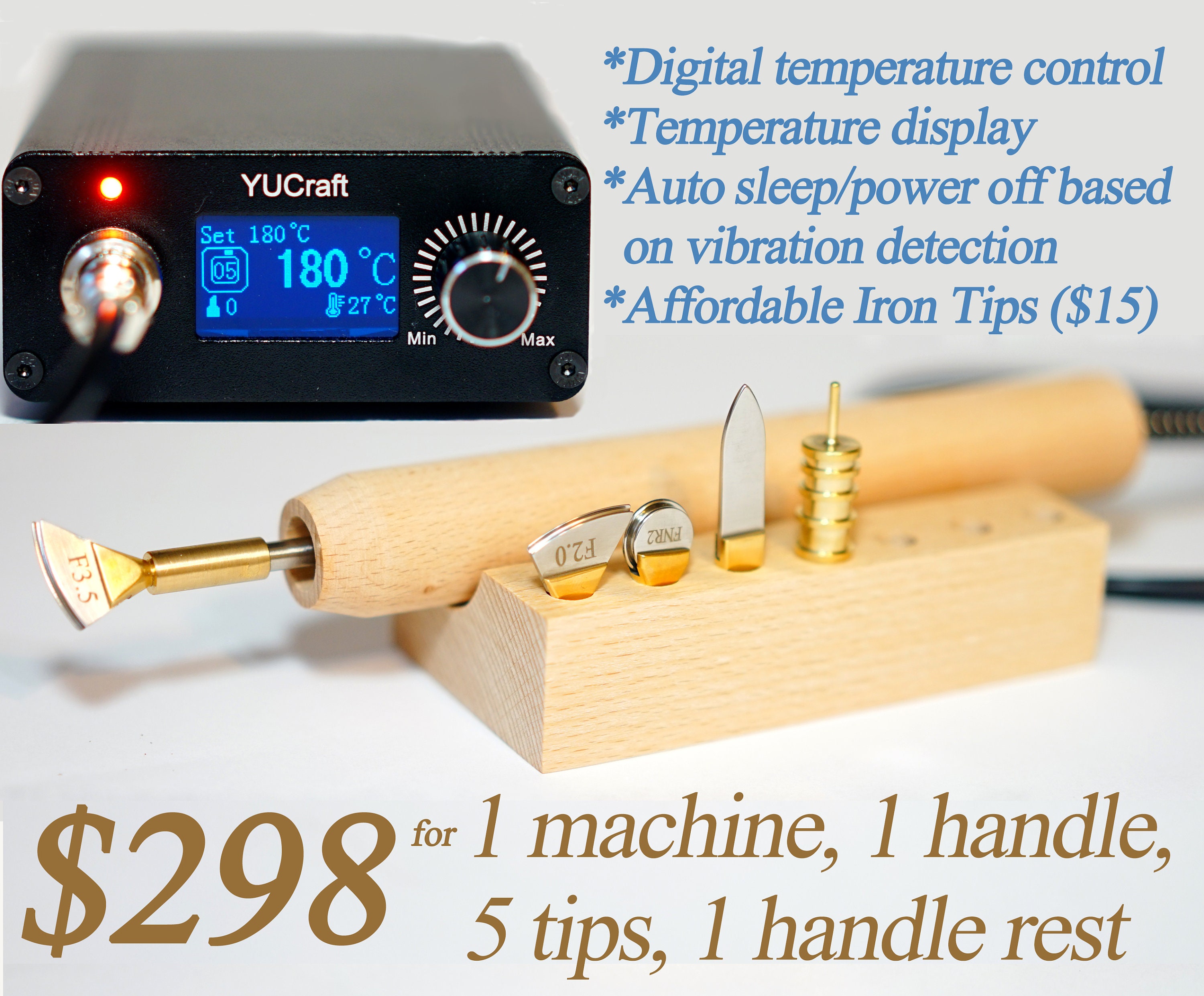 Electric Leather Creaser Iron Tips Leather Edge Creaser Iron Etsy