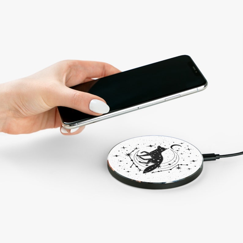 White Celestial Fox Wireless Charger