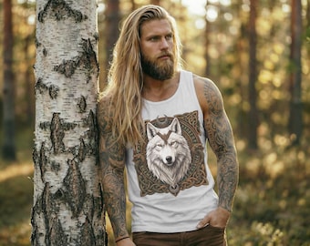 Nordic Wolf Tank Top | Norse Pagan Viking Tank