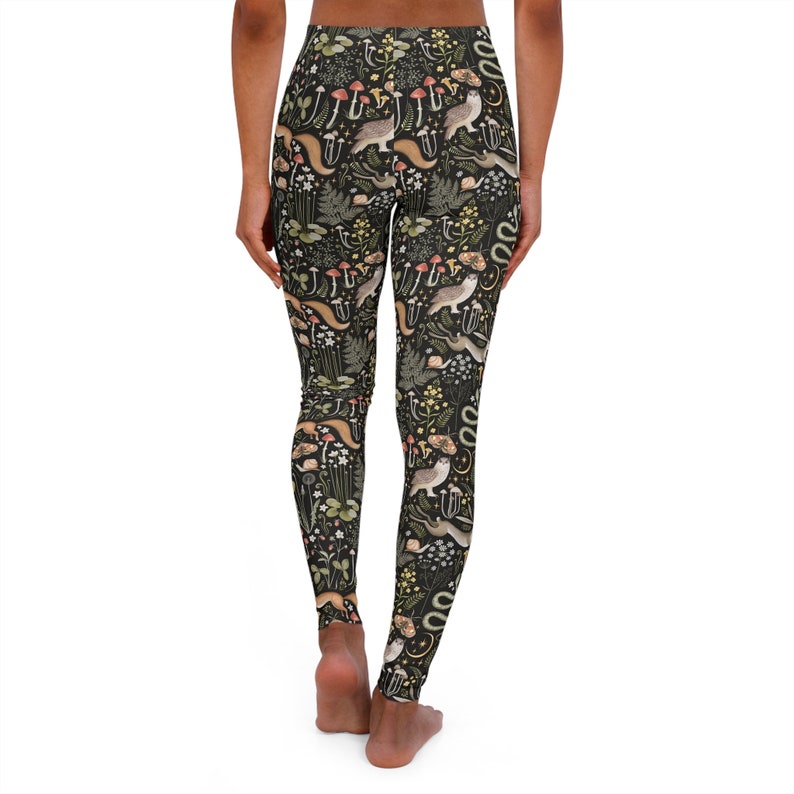 Forest Animals Women's Spandex Leggings, Nature Leggings, Animal Leggings, Skinny Fit, Durable And Stretchy Fabric - XS-2XL