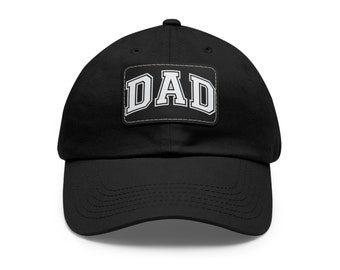 Chapeau de papa avec patch en cuir, casquette élégante, cadeaux de fête des pères, papa cool, cadeaux pour papa