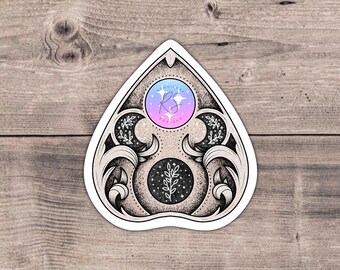 Ouija Planchette Vinyl Aufkleber | Gothic Aufkleber