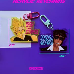 Vash & Wolfwood Keychains
