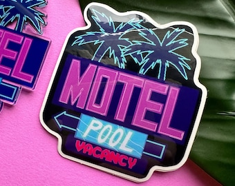 Motel Sign Sticker