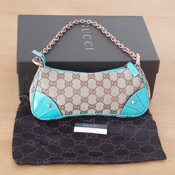 blue gucci bag vintage