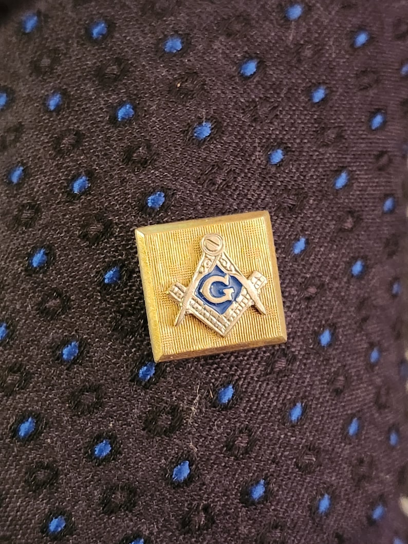 Vintage Goldtone Masonic Lapel Pins or Tie Pins Freemason Jewelry Sold