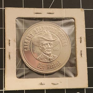 Vintage Calgary Stampede Dollar 1986 - Saddle Bronc Ride 1981 featuring Guy Weadick