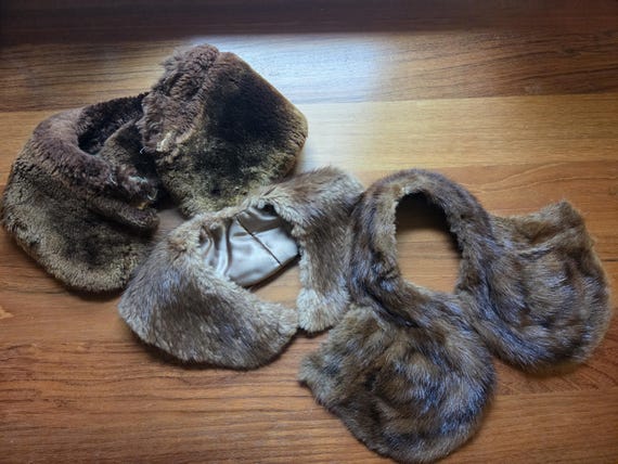 Antique Estate Genuine Fur Collars - Sold Each