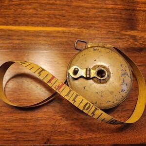 Antique Oak Brand Clothing Tape Measure Byrne & Hammer Dry Goods Omaha  Nebraska