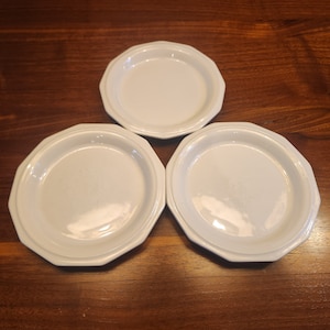 Assiettes à pain blanc, à salade ou à dessert Pfaltzgraff Heritage vintage - Vendues à l&#39;unité