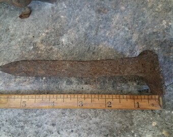 Rusty Rail Road Spike for Blacksmithing, Forging, Knife Making, Witchcraft, Alters and Protection
