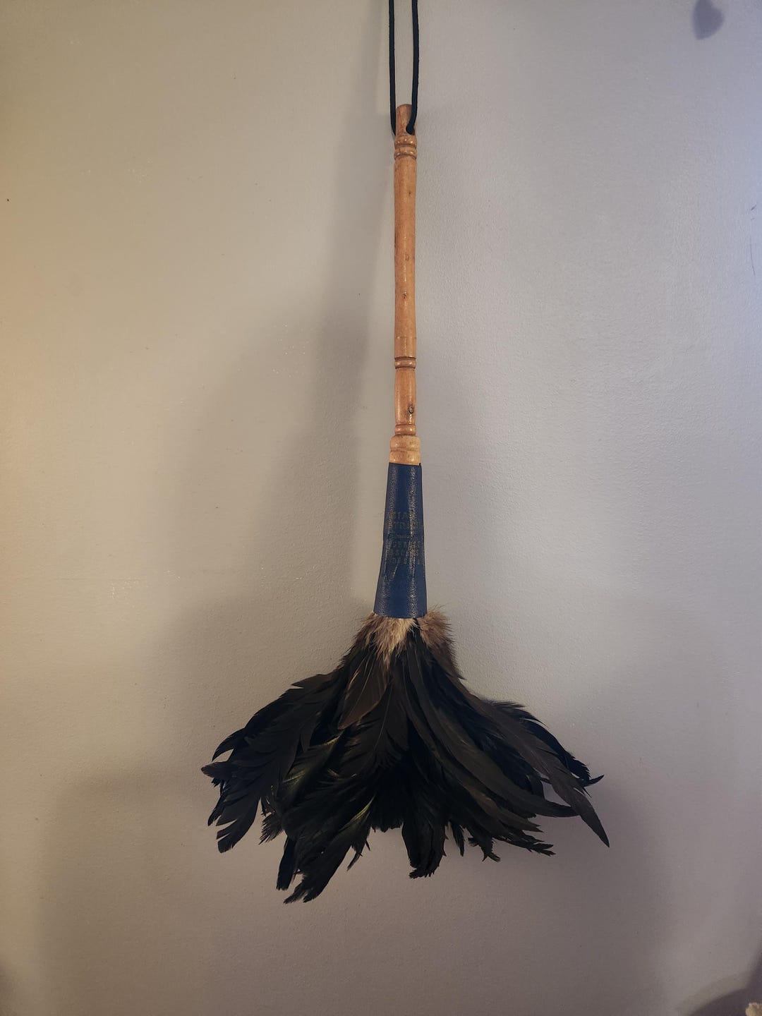 Antique Genuine Asian Ostrich Feather Duster With Wood Handle - Etsy