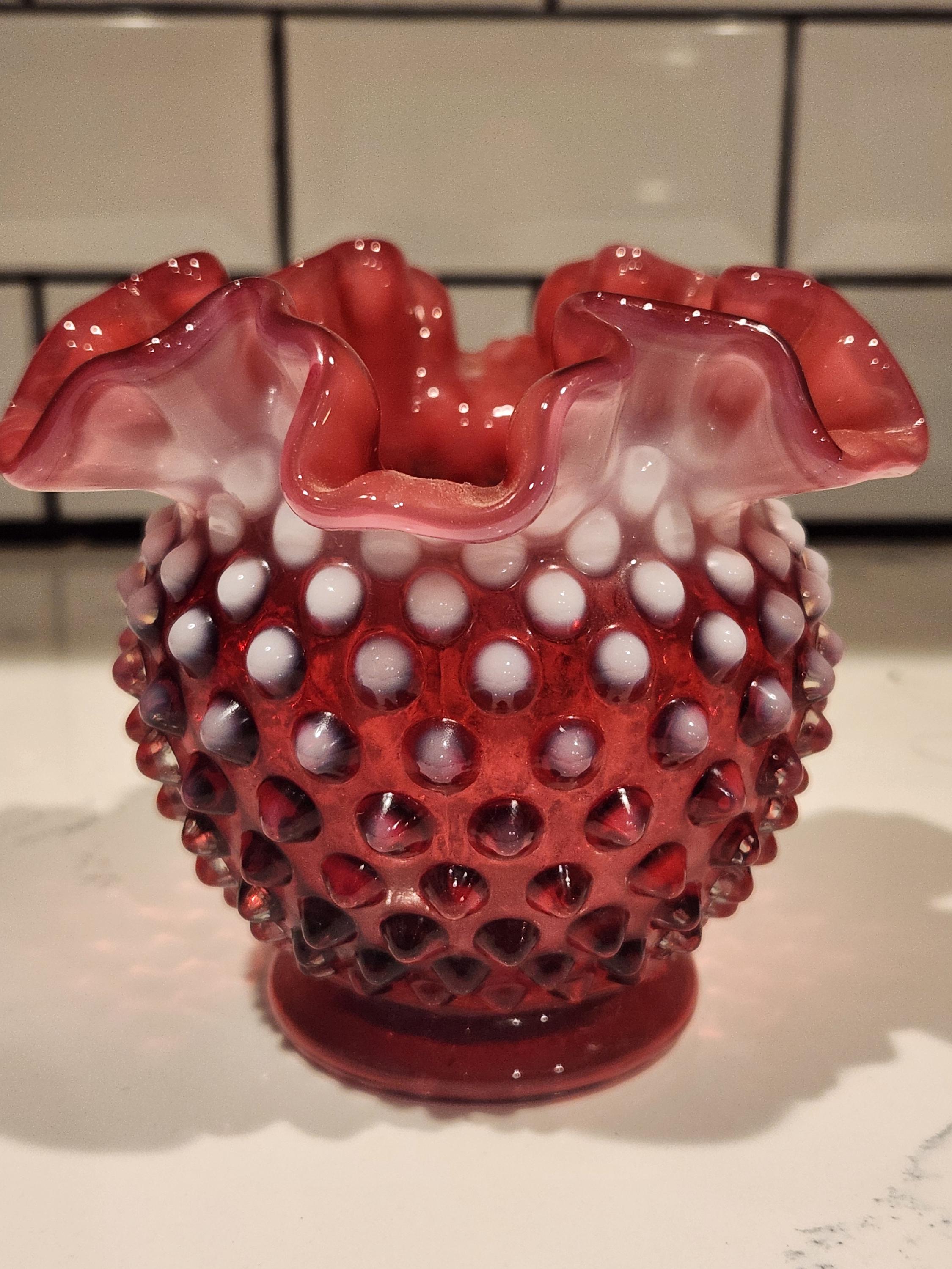 Fenton Ruffled Vase - Etsy