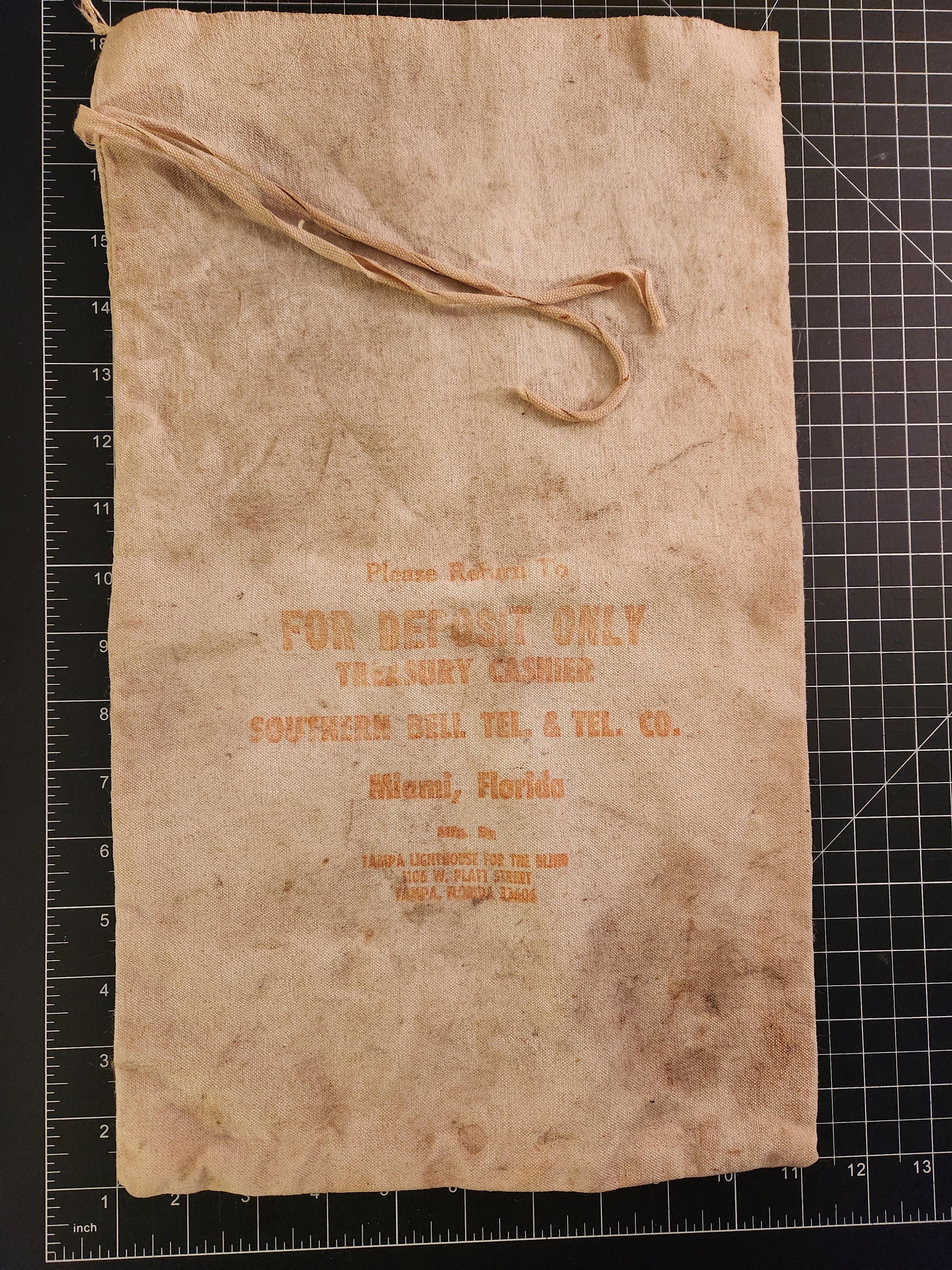 Vintage Bank Deposit Bag - Etsy Canada