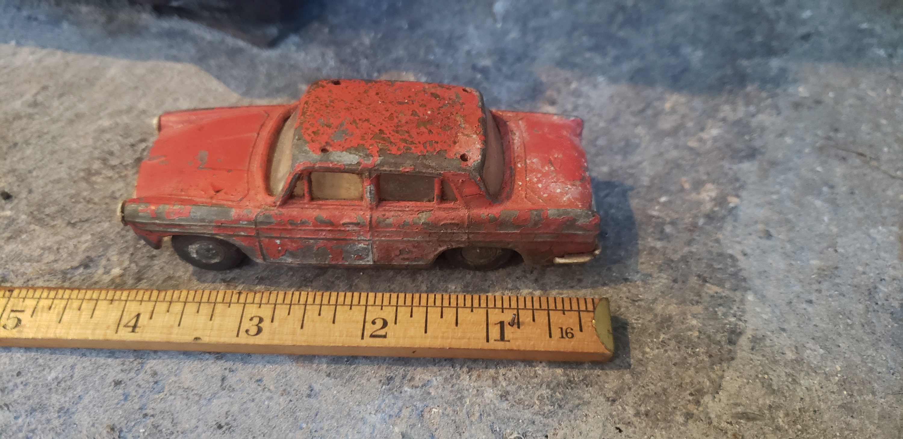 Vintage 1950's Red Austin A60 Cambridge Tri-ang Models by