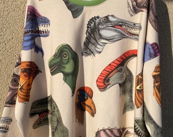 Gr.62/68 - 134/140 Oversize Langarm Shirt ,Dinosaurs‘