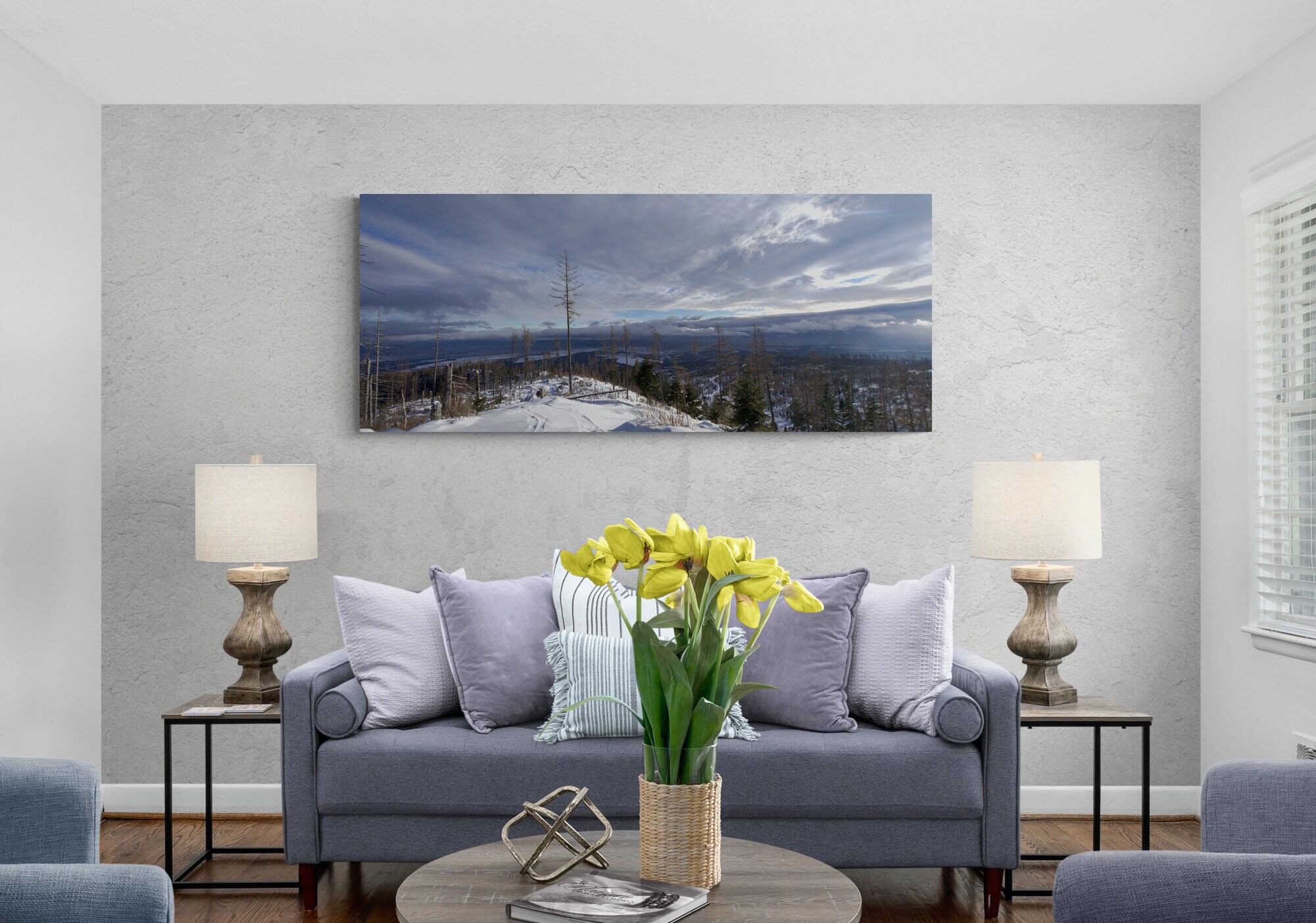 Long Narrow Canvas Wall Art. High Tatras Mountain Art Print Etsy