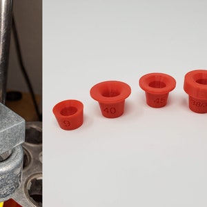Hornady LNL Case Feeder pivot adapter bushing all 5 sizes including 9mm/.380