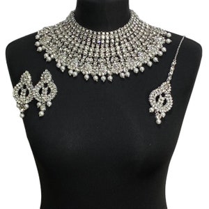 Pakistani jewelry , indian jewelry , Pakistani wedding jewelry , Pakistani , indian necklace , indian wedding jewelry , silver jewelry